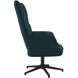 vidaXL Stolica za opuštanje plava baršunasta | shoptok.hr