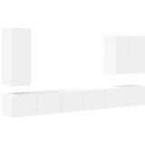  Namestitev na steno 6 pcs Bela - - Bela - 67.65 - 78,5 x 30 x 29,5 cm - 2025-vidaXL-Uvoz_2 | Shoptok.si