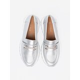 Shelvt Silver loafers with a decorative gold element | ePonuda.com