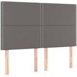  s oprugama i madracem sivi 140x190 cm od umjetne kože | shoptok.hr