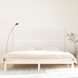  Zidno uzglavlje bijelo 204x3x110 cm od masivne borovine | shoptok.hr
