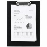  Clipboard with Metal Clip for Writing A4 Black | shoptok.hr