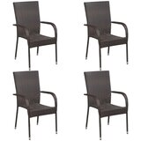 The Living Store Vrtna jedilna garnitura 5-delna rjava - Jedilna Garnitura, (21460309) | Shoptok.si