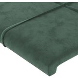  Uzglavlje s ušima tamnozeleno 147x16x118/128 cm baršunasto | shoptok.hr