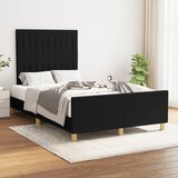  Okvir kreveta bez madraca crni 120x190 cm od tkanine | shoptok.hr