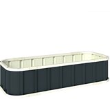 HOMESTAR Dvignjena gredica za vrt 136x52x31 cm temno siva, (5000228422) Cene