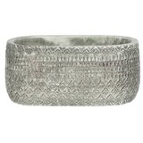 x okrasni cvetlični lonec kjeld (20 x 11,5 x 9 cm, keramika, siva) | Shoptok.si