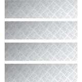  Aluminijske ploče s uzorkom 4 kom Protuklizne 100x25 cm | shoptok.hr