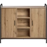  Kreveta Hrast artisan 97 x 33 x 81 cm Konstruirano drvo Slike