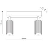 SPOT svetiljka TUNE 2xGU10/10W/230V crna/braon | Eponuda.com