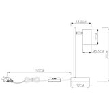 Globo 57910TG - Stona lampa ROBBY 1xGU10/5W/230V siva/braon | Eponuda.com