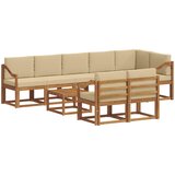  Set vanjskih sofa 9 kom. Prirodna i bež | shoptok.hr