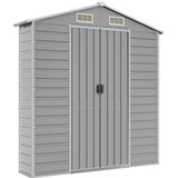 vidaXL Vrtna lopa svetlo siva 191x810x198 cm pocinkano jeklo | Shoptok.si
