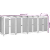  Vrtna kutija za pohranu 280x87x104 cm od masivnog drva bagrema | Eponuda.com