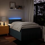  Krevet s oprugama i madracem plavi 120 x 200 cm od tkanine | shoptok.hr