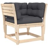  5-dijelni set vrtnih sofa od masivne borovine s jastucima | shoptok.hr