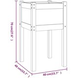  Vrtna sadilica 50 x 50 x 70 cm od masivne borovine | Eponuda.com
