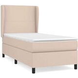  Krevet s oprugama i madrac cappuccino 100x200cm od umjetne kože | shoptok.hr