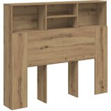  Uzglavlje s ormarićem boja hrasta 120x19x103,5 cm drveni | shoptok.hr