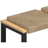  Jastučić za klupu 4 kom. Plišani kord Sivosmeđa Dubina 35 cm | shoptok.hr