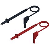 SKS Hirschmann Set\, 2x 4 mm safety test lead\, test probe/angled plugs\, 100 cm, (20423199) | Shoptok.si