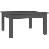 Furnova Klubska mizica siva 55x55x30 cm trdna borovina, (21914195) | Shoptok.si