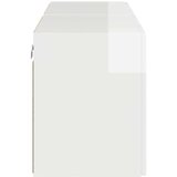TV stenska omara 2 pcs Visok sijaj bela 59,5 x 31 x 40 cm, (5000112731) | Shoptok.si