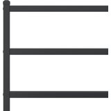  Metalni okvir za krevet s uzglavljem crni 193x203 cm | shoptok.hr