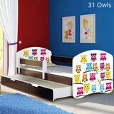  Dječji krevet ACMA s motivom, bočna wenge + ladica 180x80 cm 31 Owls | shoptok.hr