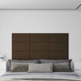  Zidna uzglavlja 12 pcs Smeđa 60 x 30 cm Lažna koža - Smeđa 60 x 30 cm | shoptok.hr