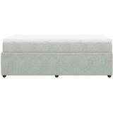 Box spring krevet s madracem svjetlosivi 90x190 cm baršunasti | shoptok.hr