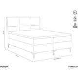 Makamii Svijetlo sivi boxspring krevet s prostorom za odlaganje 160x200 cm Pakalana – | shoptok.hr