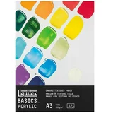 Basics Blok za slikanje z akrilnimi barvami (300 g/m², DIN A3, Število lističev: 12 kos)