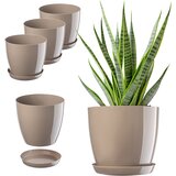 KADAX cvetlični lonec, pokrov za cvetlični lonec, 18 cm, stojalo za rože, bež plastika, 3 kosi., (5000345957) | Shoptok.si