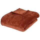 Posteljna pregrinjala Plaid Ollis terracotta Kostanjeva