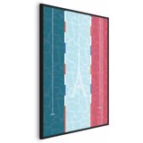  Plakat - Illustration of a Pool Against the French Flag 29.7x42 Crni okvir | shoptok.hr