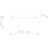 Sollux SL.1147 - stropno svetlo yoli 2xG9/12W/230V belo | Eponuda.com