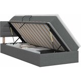  s madracem i skladištem Tamnosiva 90 x 190 cm Baršun | shoptok.hr