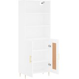  Visoka komoda bijela 69,5x34x180 cm konstruirano drvo | shoptok.hr