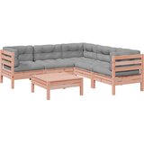  6-dijelni set vrtnih sofa od duglazije i jelovine s jastucima | Eponuda.ba