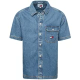 Tommy Jeans Košulja mornarsko plava / plavi traper / crvena / bijela