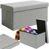 Ruhhy sivi puf od tkanine 76x38x38cm | shoptok.hr