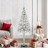  Božićno drvce s 150 LED svjetlima Bijelo 150 cm PE i čelik | shoptok.hr