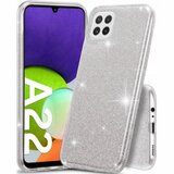 Nillkin Silikonski ovitek z bleščicami Bling za Samsung Galaxy A22 A226 5G - srebrn Cene