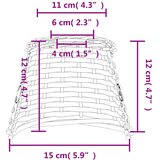  Sjenilo za stropnu svjetiljku smeđe Ø15x12 cm od pruća | shoptok.hr