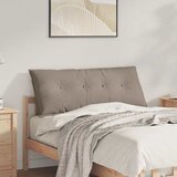  Jastuk za leđa Sivo-smeđa 120 x 50 cm Mikrofiber tkanina | shoptok.hr