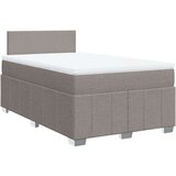 vidaXL Box spring postelja z vzmetnico taupe 120x190 cm blago, (21306094) | Shoptok.si