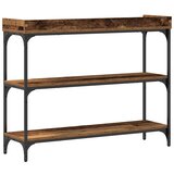  Konzolni stol s policom s pohranom Staro drvo 100 x 30 x 80 cm | shoptok.hr