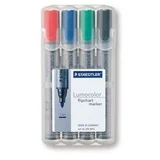 Marker lumocolor flipchart, okrogla konica, 4/1 v etuiju 356 WP4