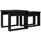  Set stolića za kavu 2 pcs Crni hrast Konstruirano drvo | shoptok.hr